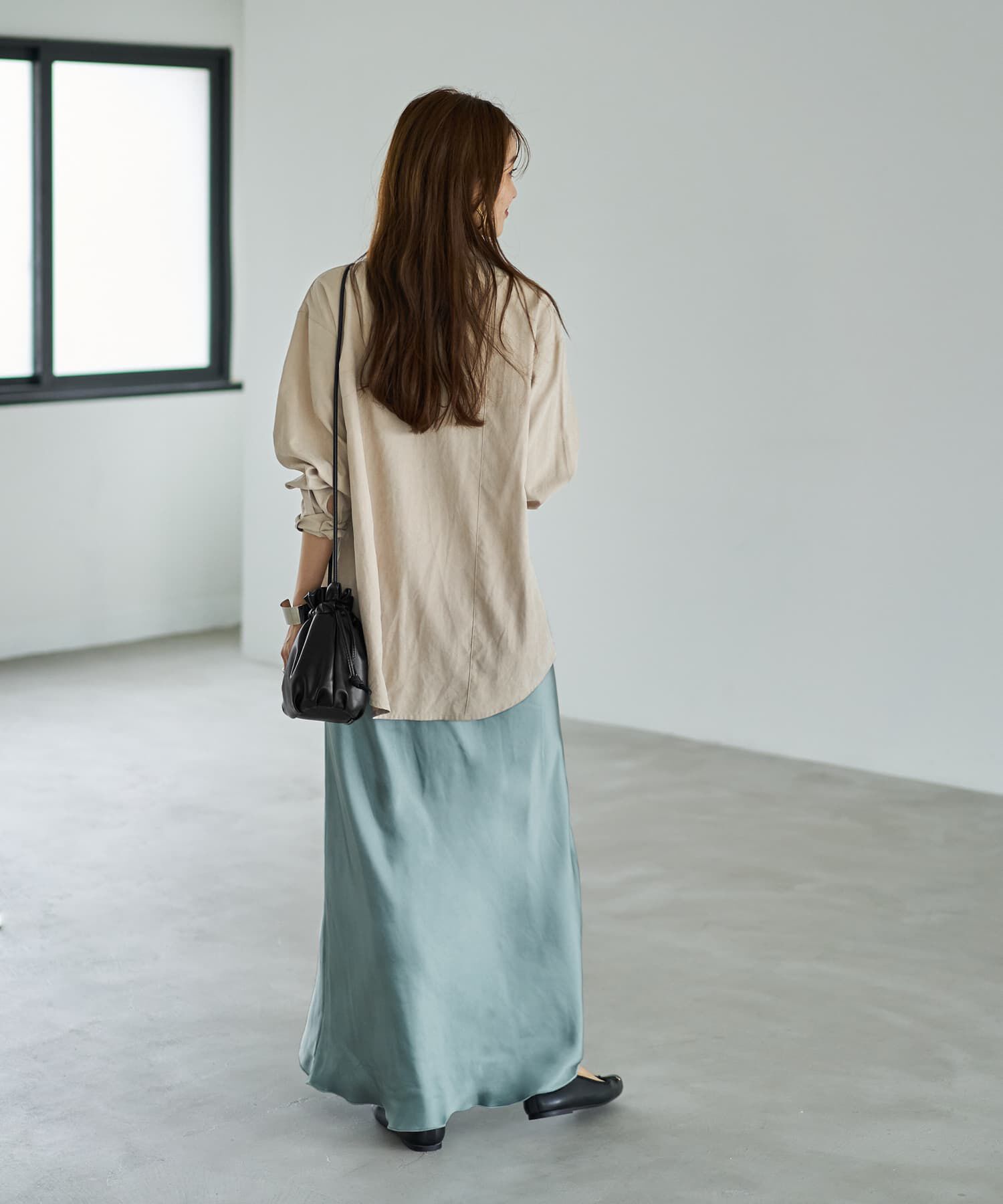 STYLE DELI「ピーチツイルオーバーサイズシャツ」|シャツ・ブラウス|