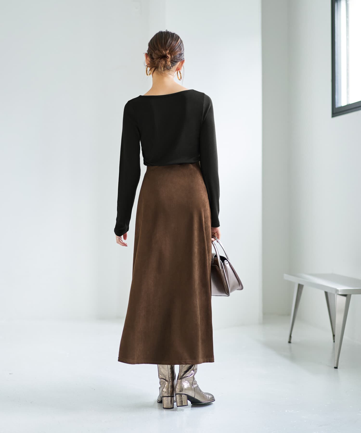 STYLE DELI「下に着るリブテレコ長袖カットソートップス」|Tシャツ・カットソー|