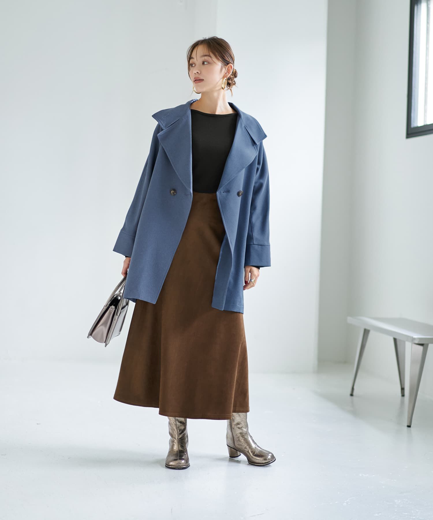 STYLE DELI「下に着るリブテレコ長袖カットソートップス」|Tシャツ・カットソー|