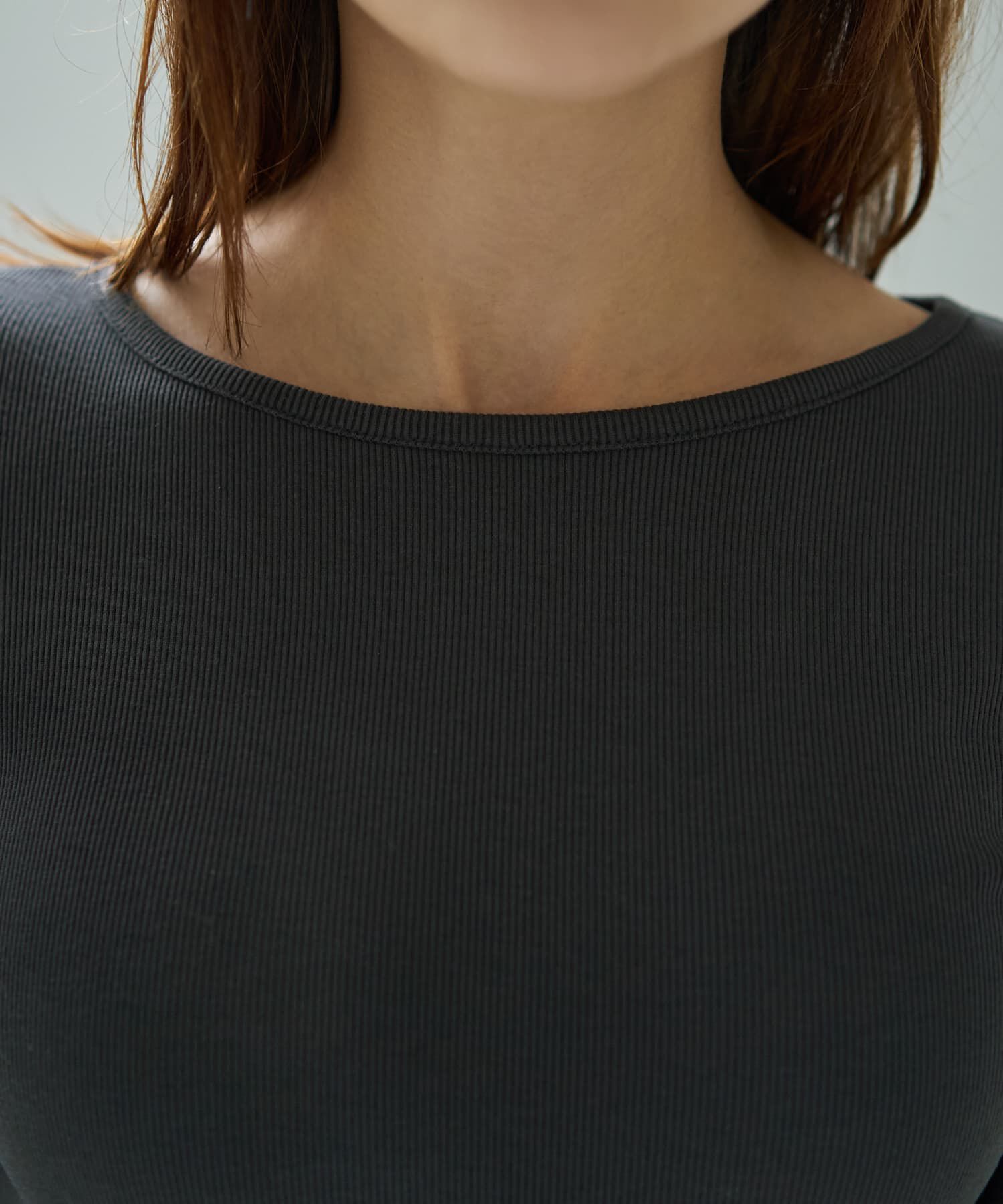 STYLE DELI「下に着るリブテレコ長袖カットソートップス」|Tシャツ・カットソー|