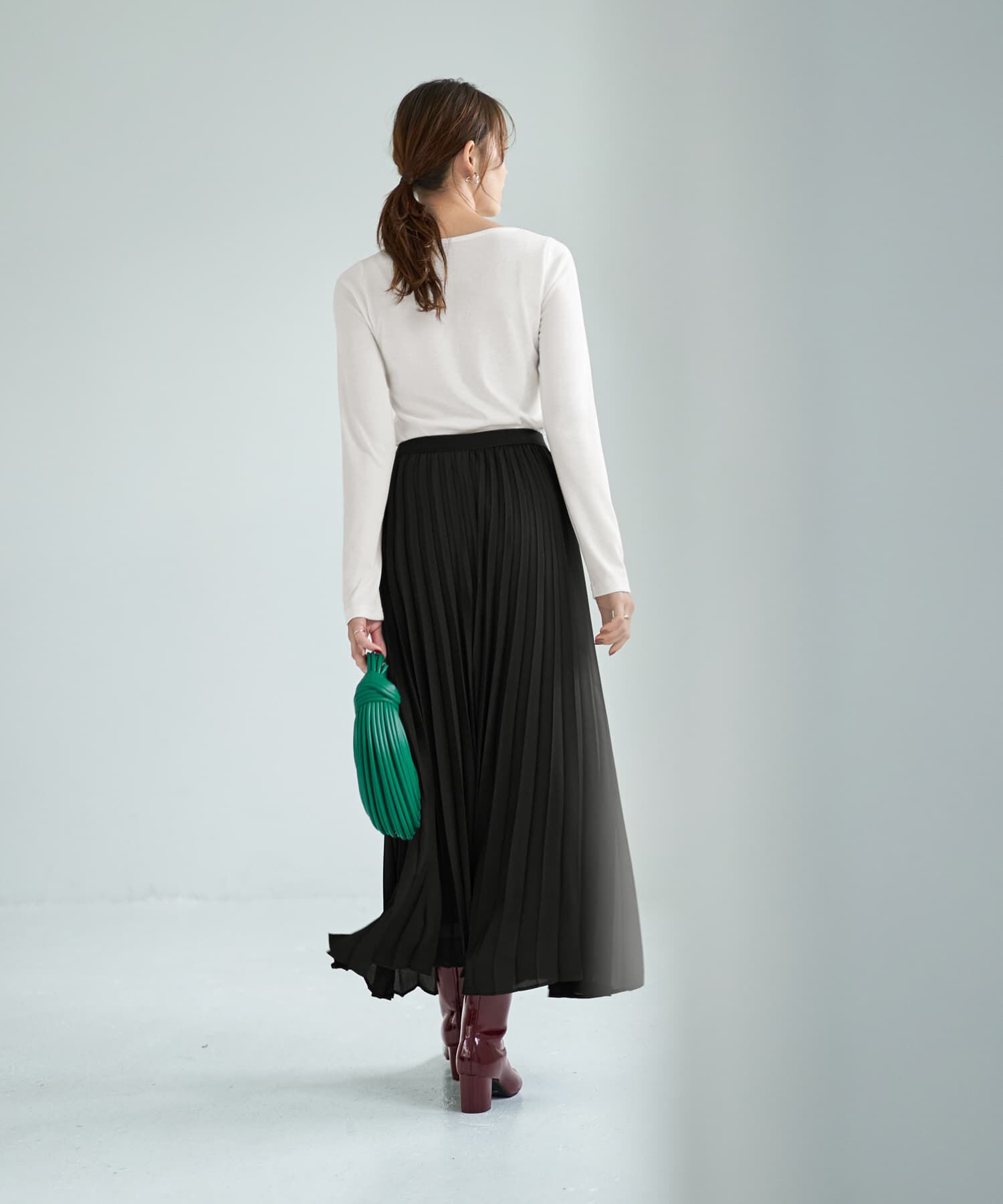 STYLE DELI「下に着るリブテレコ長袖カットソートップス」|Tシャツ・カットソー|