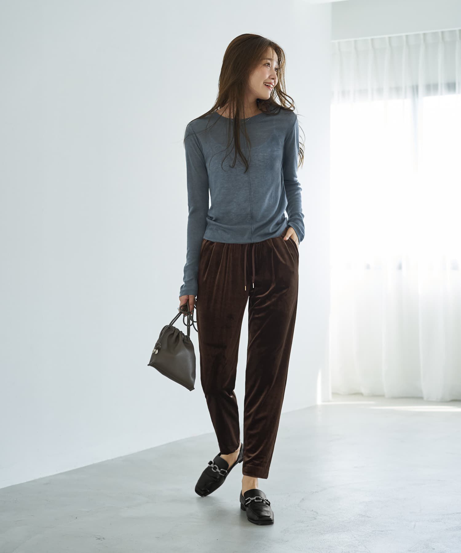 STYLE DELI「ピンタックふんわりシアートップス」|Tシャツ・カットソー|