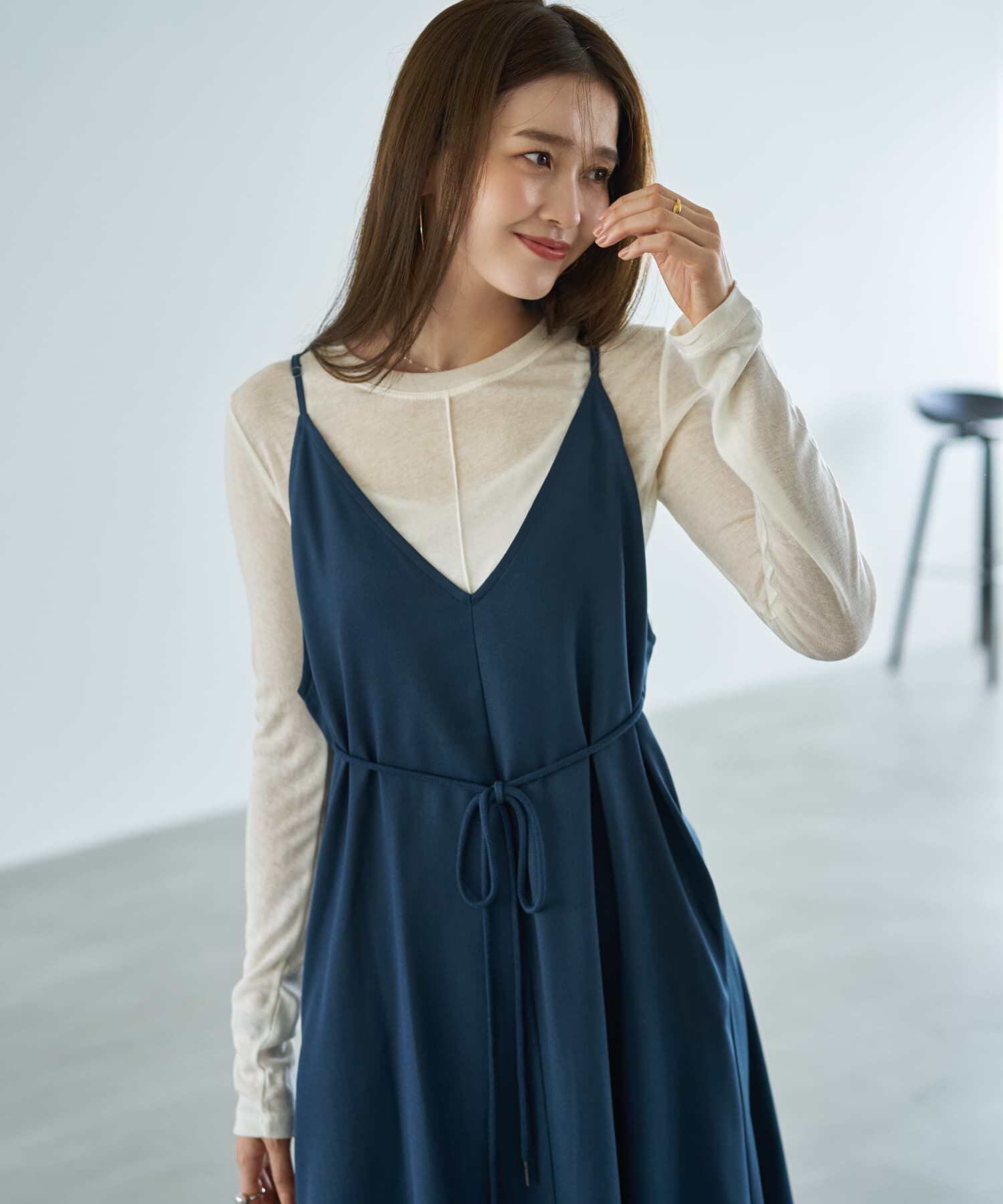 STYLE DELI「ピンタックふんわりシアートップス」|Tシャツ・カットソー|オフホワイト