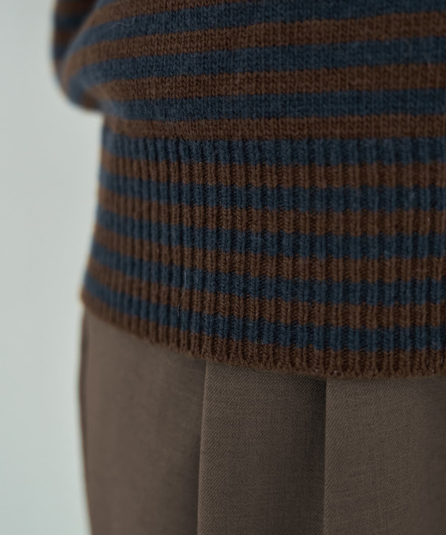 STYLE DELI「【LUXE】カラーボーダーウールニット」|ニット・セーター|