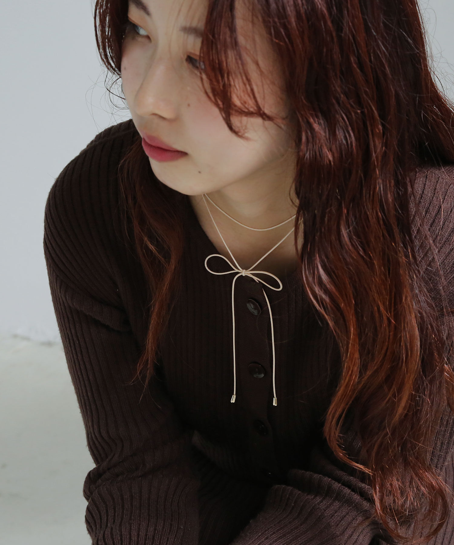 colleca la「2連リボンコードチョーカー」|ネックレス|