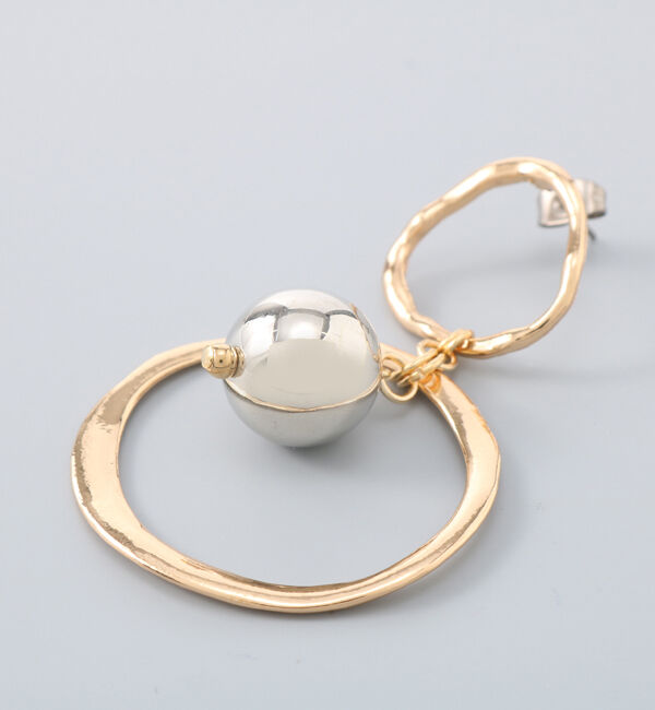 Phoebe+「【sfy】metallic hoop goldピアス」|ピアス|