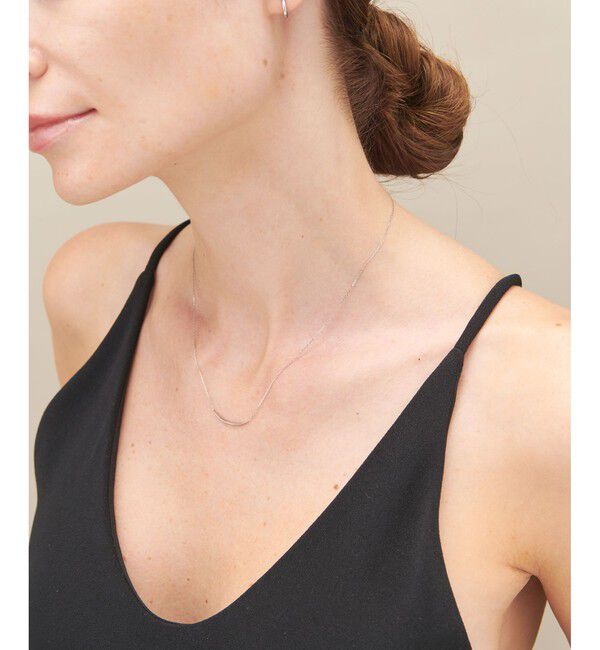 ete「[レイヤード] PT900/850 カーヴィーライン ネックレス」|ネックレス|