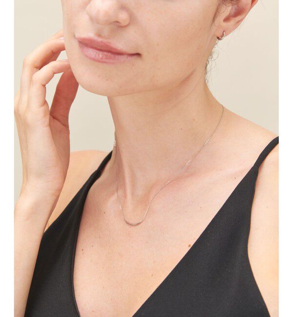 ete「[レイヤード] PT900/850 カーヴィーライン ネックレス」|ネックレス|