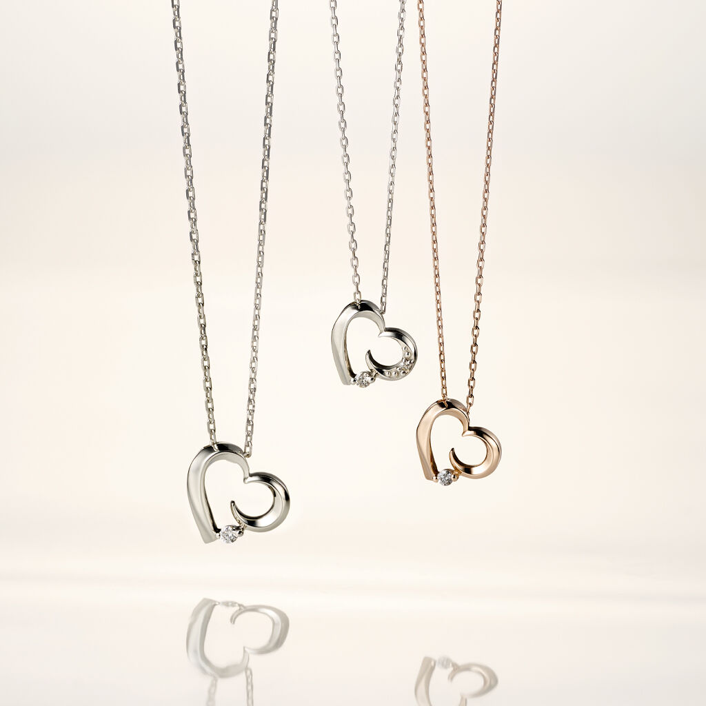 STAR JEWELRY「HEART MOON」|ネックレス|