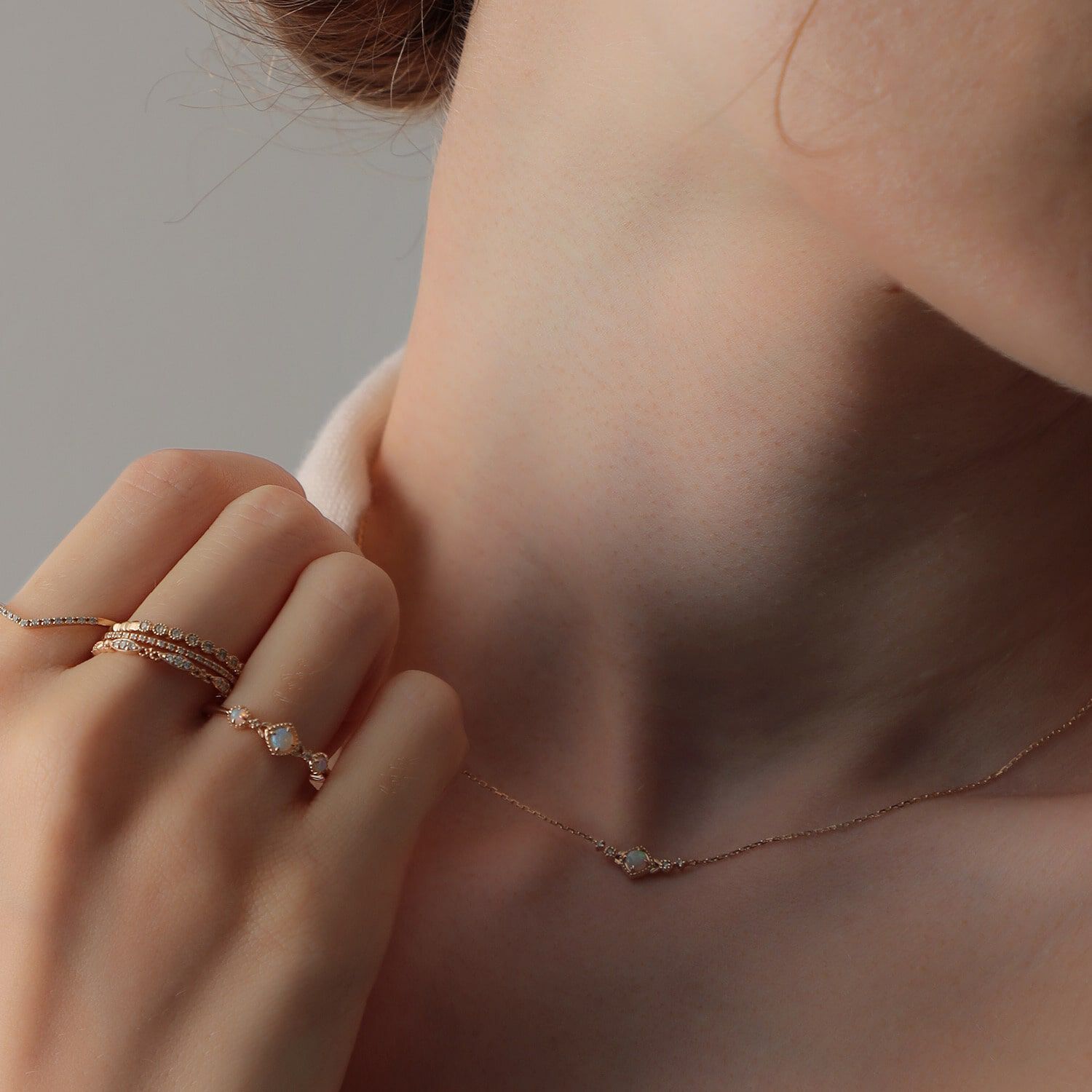 agete「K10ネックレス」|ネックレス|