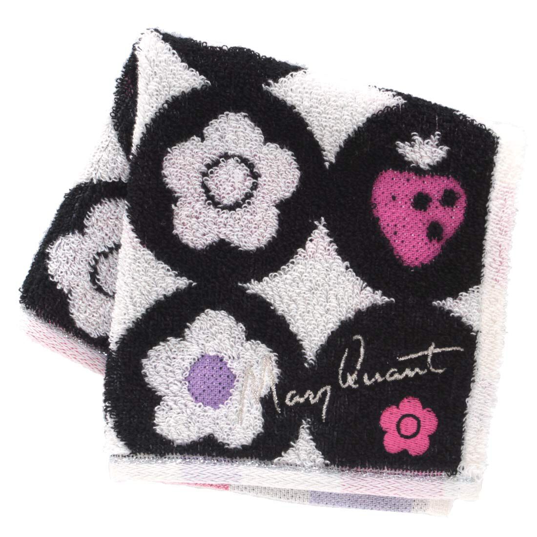  「MARY QUANT タオルハンカチ＜デイジーイチゴ＞」|タオル|