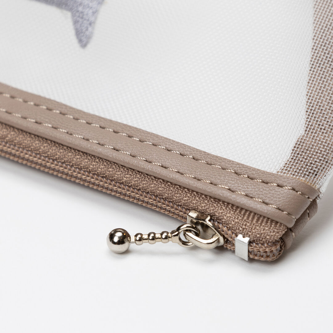  「THE THREE CATS メッシュ台形ポーチ」|ポーチ|