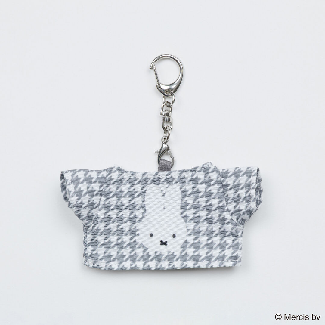  「MIFFY Chidori＆Monotone MINI Tシャツ型チャーム」|チャーム・キーホルダー|千鳥格子