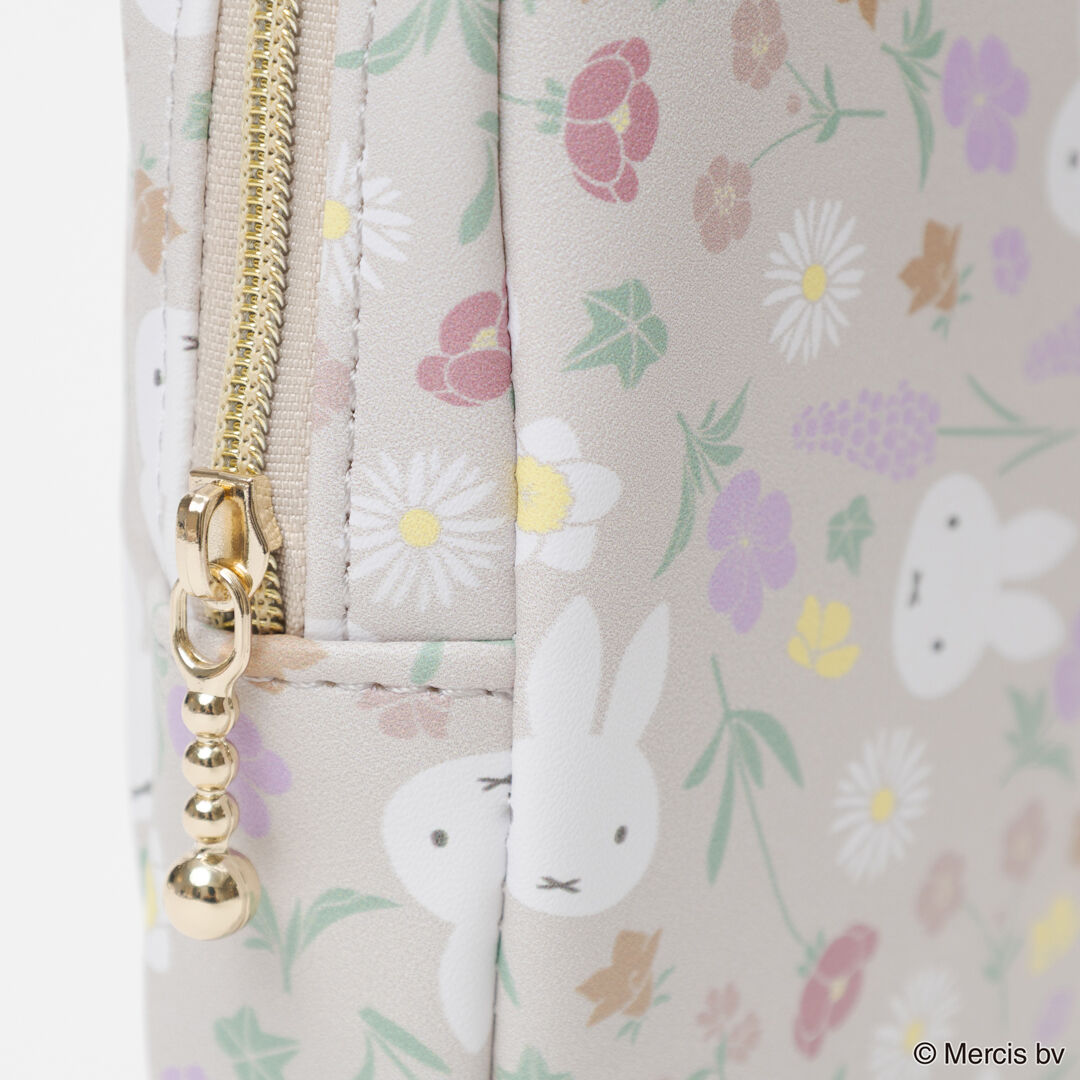  「MIFFY Floral pattern 縦型スクエアポーチ」|ポーチ|