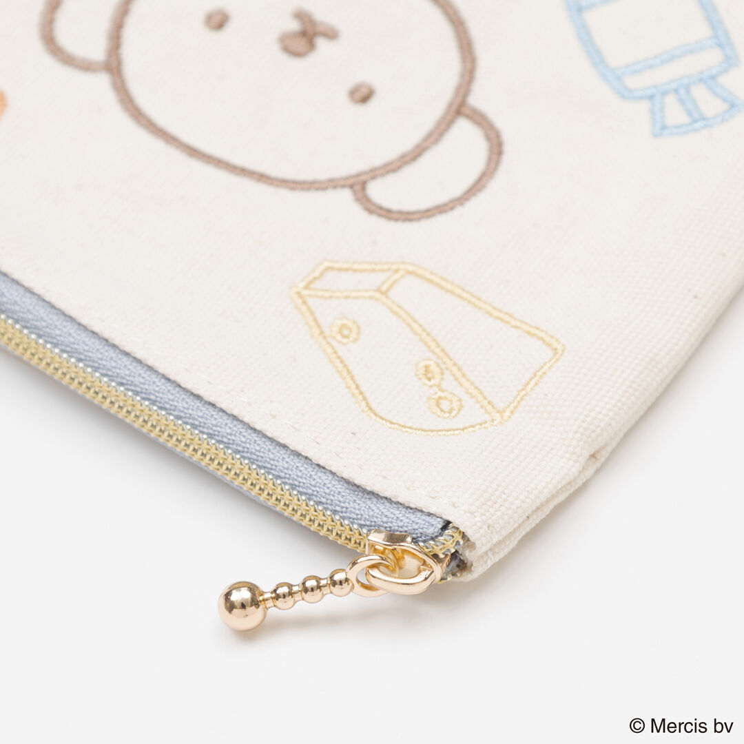  「BRUNA Colorful Line ミニフラットポーチ」|ポーチ|