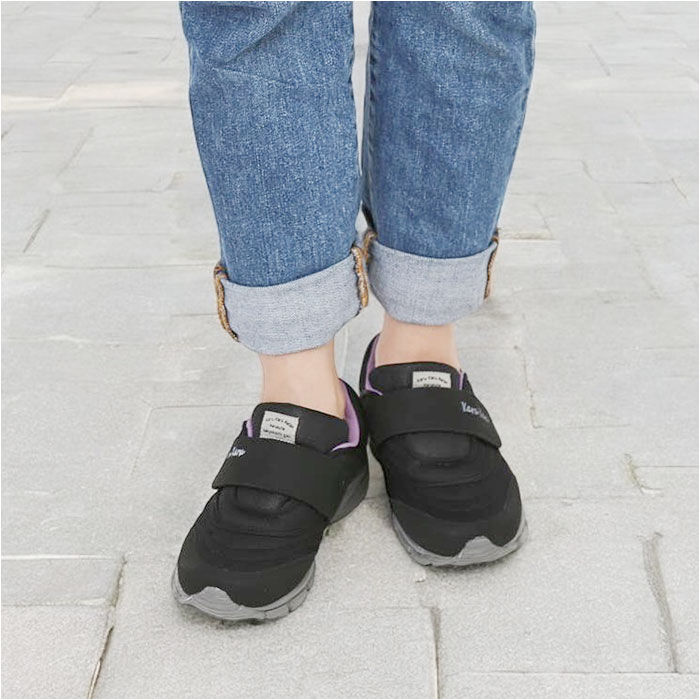 BACKYARD FAMILY「シニア スニーカー 通販 かるかるリラックス LE3918 甲ベルト 面ファスナー レディース」|スリッポン|