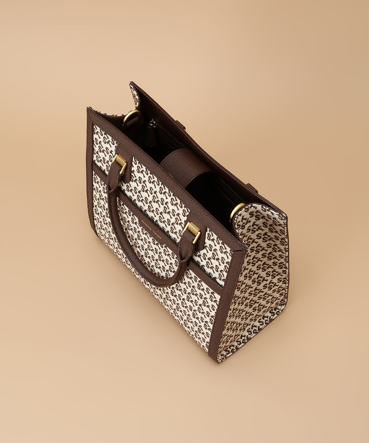 Samantha Thavasa「ST Jacquard シルエット スクエアトートバッグ」|トートバッグ|