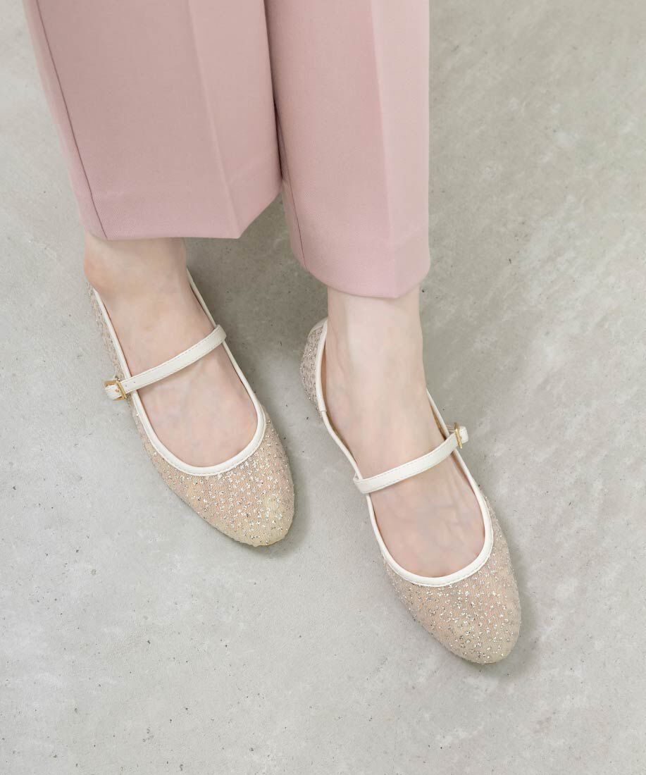  「ラウンドトゥストラップパンプス」|パンプス|