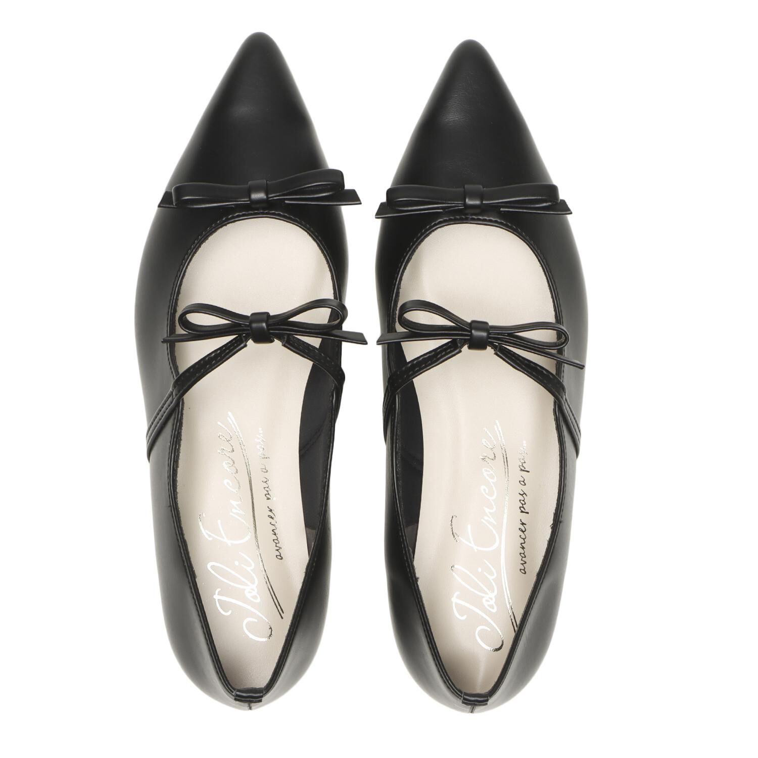 JOLI ENCORE「【JOLI ENCORE(TH)】W-RIBBON FLAT 1」|パンプス|