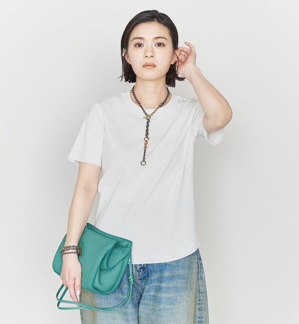 ASTRAET「＜ASTRAET＞フライス クルーネックTシャツ」|Tシャツ・カットソー|WHITE