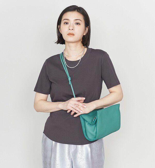 ASTRAET「＜ASTRAET＞フライス クルーネックTシャツ」|Tシャツ・カットソー|DK.BROWN