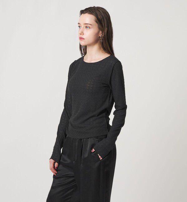 ASTRAET「＜ASTRAET＞レース クルーネックカットソー」|Tシャツ・カットソー|