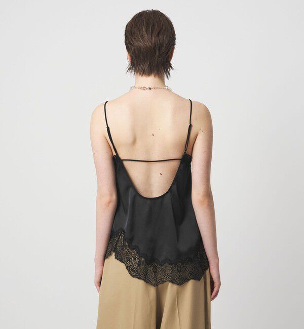 ASTRAET「＜ASTRAET＞サテン レース コンビ キャミソール」|シャツ・ブラウス|