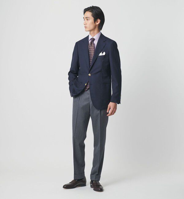 UNITED ARROWS「イージーケア AG ロンドンストライプ セミワイドカラーシャツ ー抗菌防臭ー」|シャツ・ブラウス|