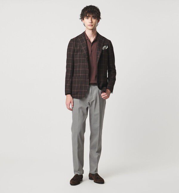 UNITED ARROWS「ドリル 5ポケット  ベーシック テーパード ノープリーツ パンツ」|チノ|