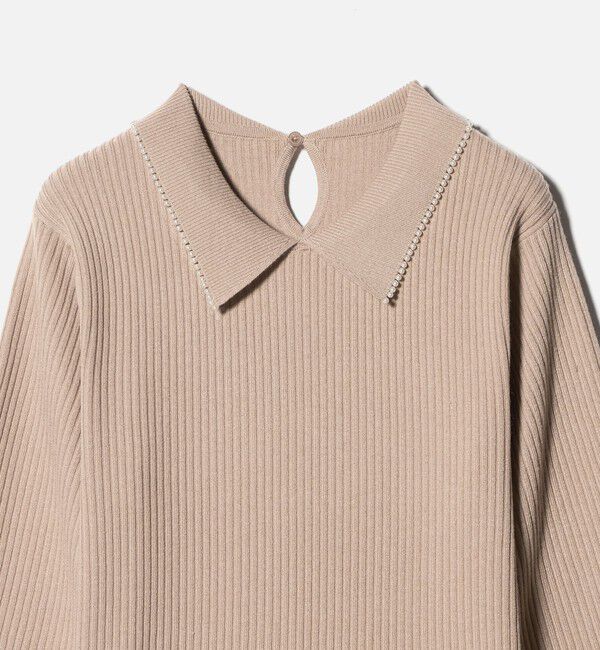 UNITED ARROWS green label relaxing「フィット＆フレア 襟付き ニット ワンピース」|ワンピース|