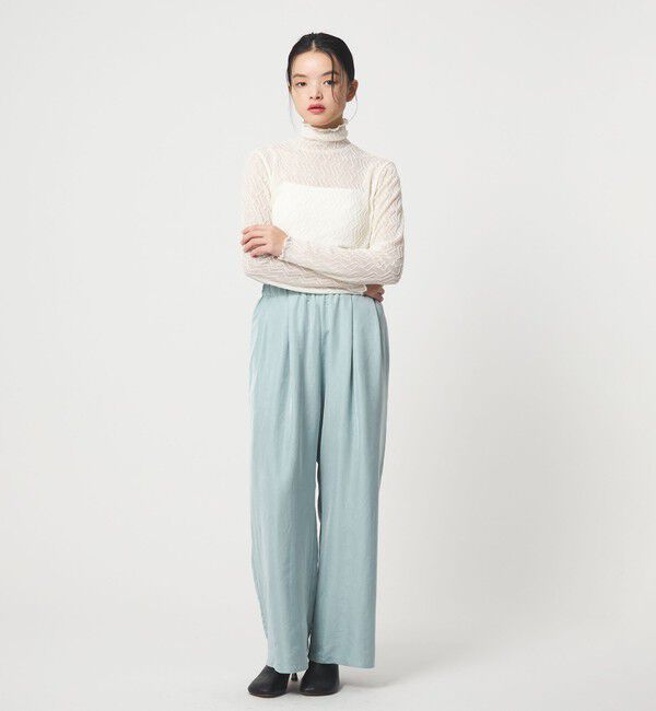 EMMEL REFINES「＜EMMEL REFINES＞EM ライトサテン イージーパンツ」|チノ|