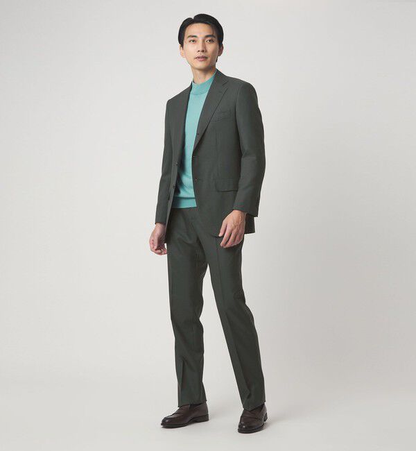 UNITED ARROWS green label relaxing「VITALE BARBERIS CANONICO ラスティック 無地 CLS 1プリーツ スーツパンツ セットアップパンツ」|スーツ|