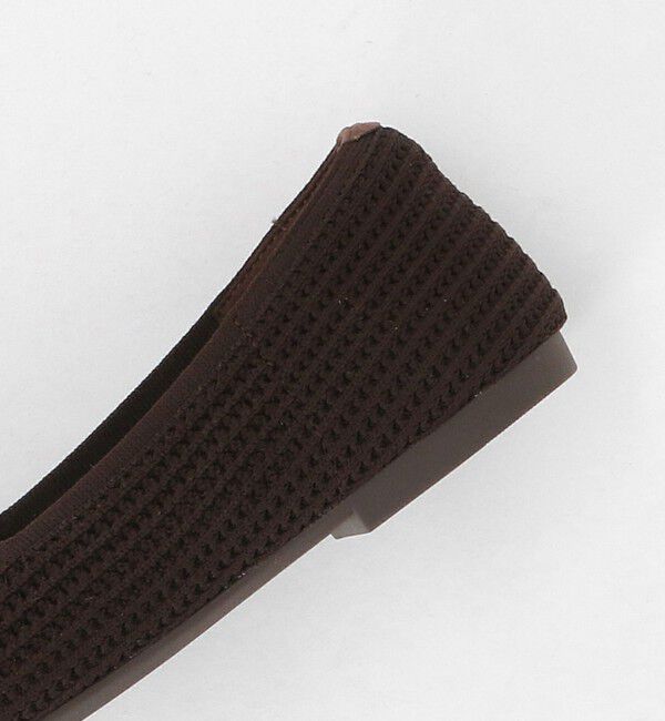 UNITED ARROWS green label relaxing「ウェルネスシアー スクエア V フラットシューズ / ニットシューズ」|ローファー|