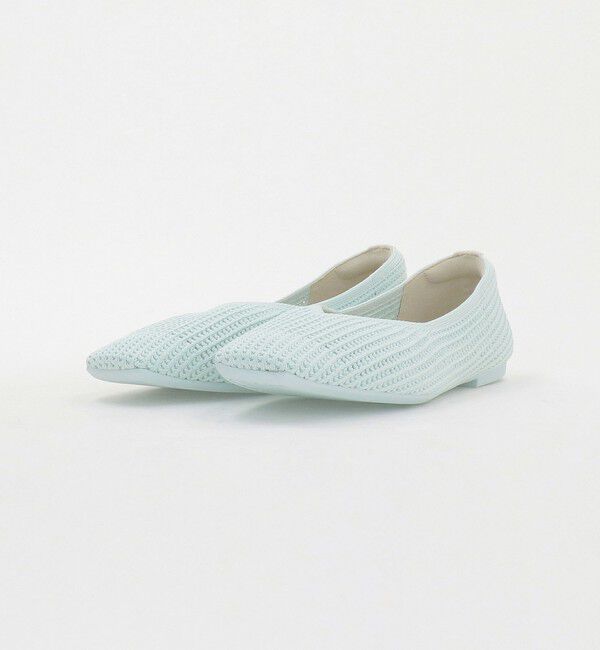 UNITED ARROWS green label relaxing「ウェルネスシアー スクエア V フラットシューズ / ニットシューズ」|ローファー|