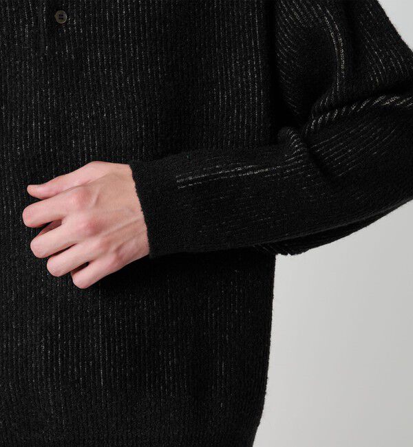 MONKEY TIME「ループヤーン プレーティング ポロシャツ」|ニット・セーター|