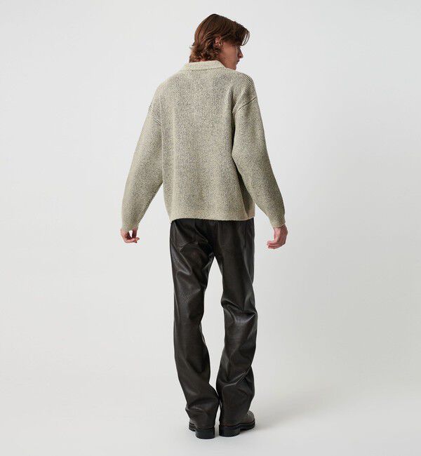 MONKEY TIME「ループヤーン プレーティング ポロシャツ」|ニット・セーター|