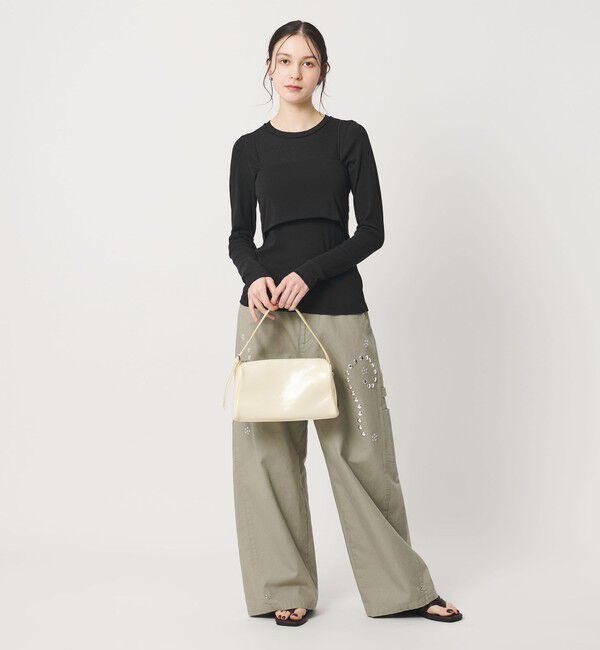 BEAUTY&YOUTH UNITED ARROWS「コットンポリウレタン ロングスリーブカットソー&バンドゥ」|Tシャツ・カットソー|