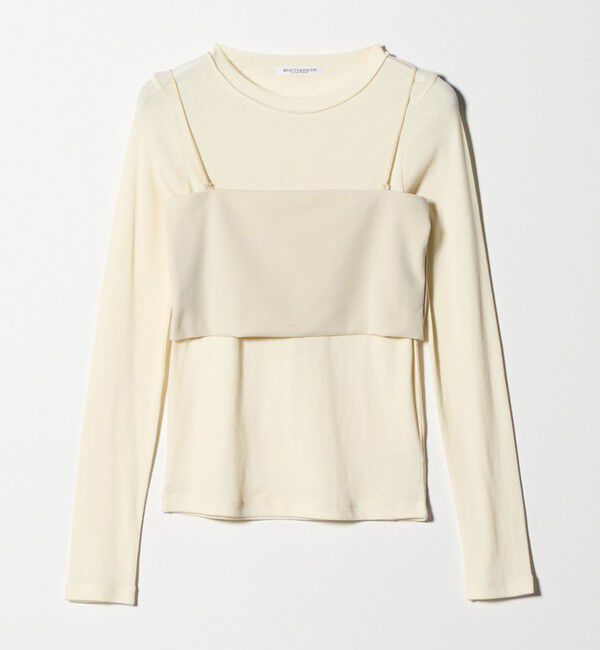 BEAUTY&YOUTH UNITED ARROWS「コットンポリウレタン ロングスリーブカットソー&バンドゥ」|Tシャツ・カットソー|