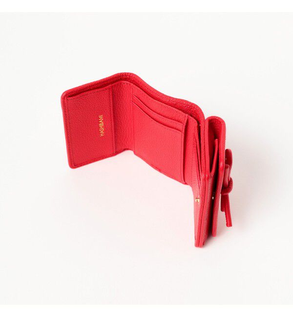 Ray BEAMS 「【WEB限定】Hashibami / レザー リボン 3つ折り 財布」|財布|