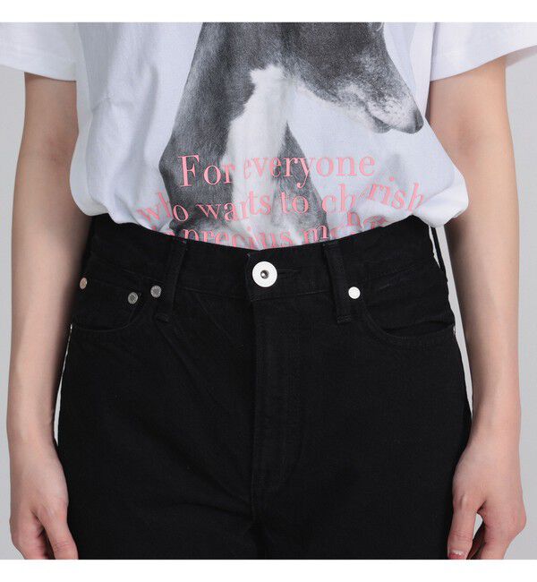 Demi-Luxe BEAMS 「upper hights / THE AMALIE BLACK デニムパンツ」|デニム|