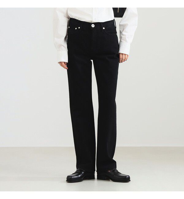 Demi-Luxe BEAMS 「upper hights / THE AMALIE BLACK デニムパンツ」|デニム|