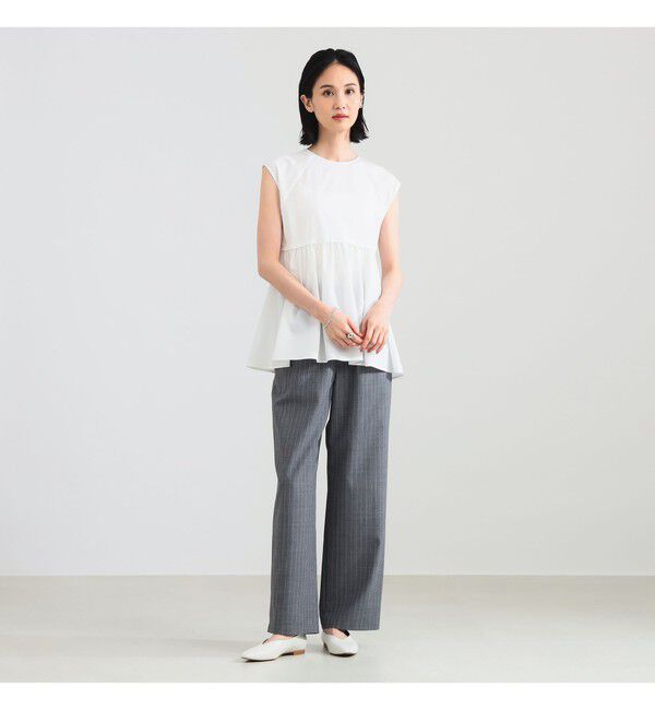 Demi-Luxe BEAMS 「ポリエステル レーヨン ペプラム ブラウス」|シャツ・ブラウス|