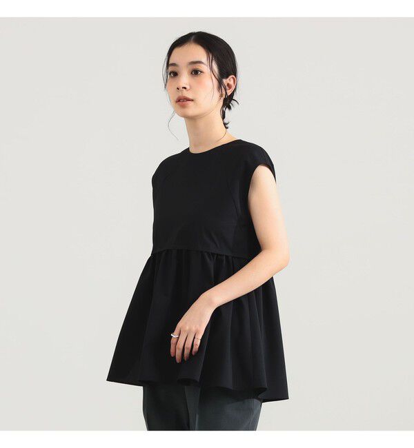 Demi-Luxe BEAMS 「ポリエステル レーヨン ペプラム ブラウス」|シャツ・ブラウス|