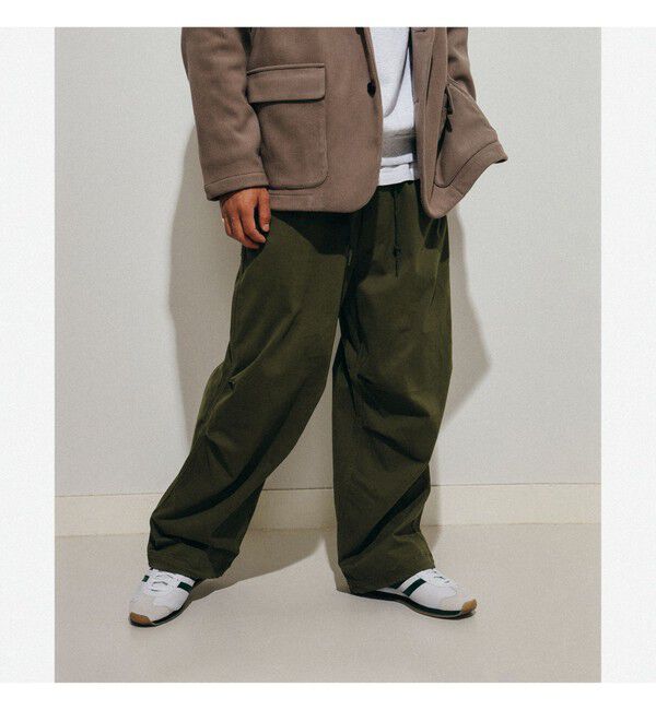 BEAMS「ブラッシュ オーバーパンツ」|チノ|OLIVE