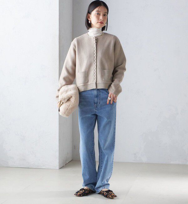 SHIPS for women「〈洗濯機可能〉ストレート フィット デニム パンツ」|デニム|