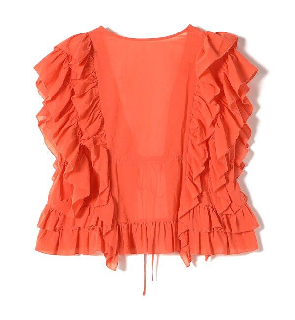 SHIPS for women「〈手洗い可能〉フリル ノースリーブ ブラウス ◇」|シャツ・ブラウス|