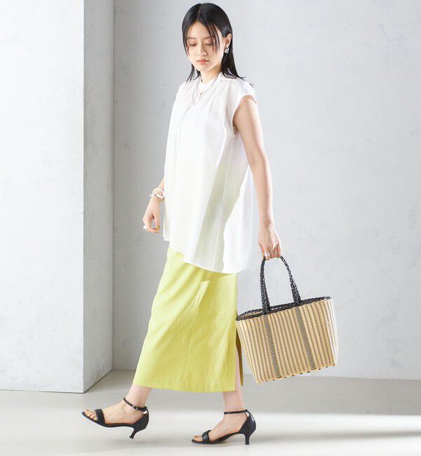 SHIPS for women「〈手洗い可能〉コットン リップル アシメ ブラウス ◇」|シャツ・ブラウス|