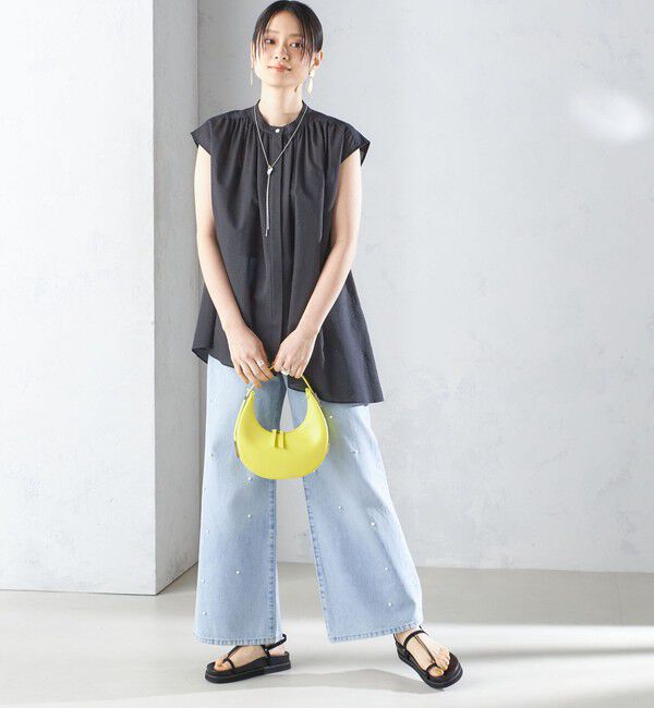 SHIPS for women「〈手洗い可能〉コットン リップル アシメ ブラウス ◇」|シャツ・ブラウス|