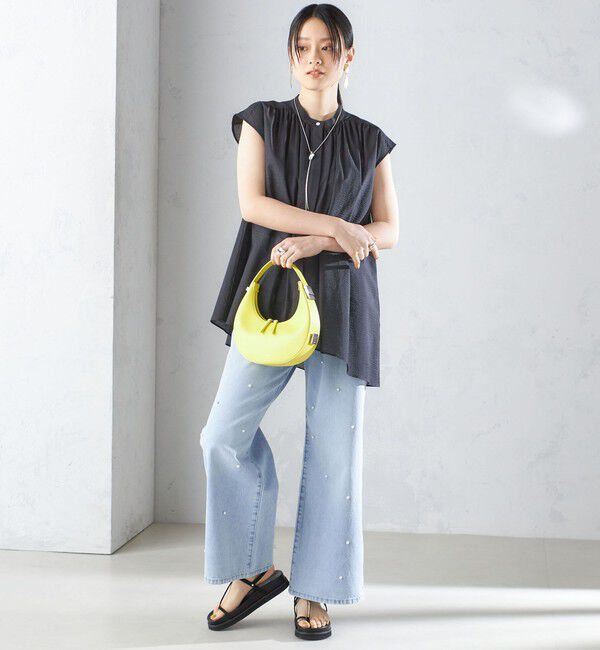 SHIPS for women「〈手洗い可能〉コットン リップル アシメ ブラウス ◇」|シャツ・ブラウス|