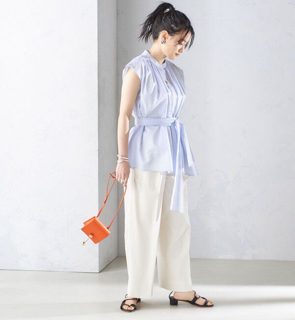 SHIPS for women「〈手洗い可能〉コットン リップル アシメ ブラウス ◇」|シャツ・ブラウス|